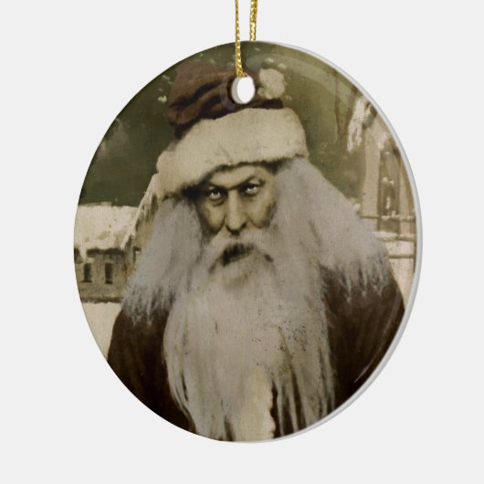 Creepy Santa Keramik Ornament (Links)