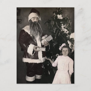 Creepy Santa Postcard Postkarte
