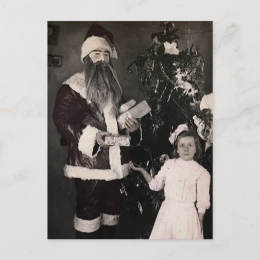 Creepy Santa Postcard Postkarte (Vorderseite)