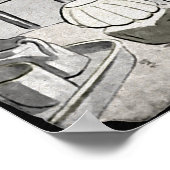 Creepy Santa Poster (Ecke)