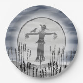 Creepy Scarecrow Halloween-Party Pappteller (Vorderseite)