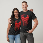 Creepy Scary Bloody Skull Halloween Human Costume T-Shirt (Unisex)