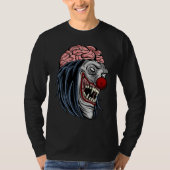 Creepy Scary Halloween Evil Zombie Clown Horror T-Shirt (Vorderseite)
