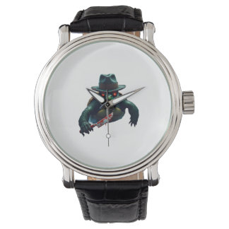 Creepy Scary Halloween Turtle T-Shirt Armbanduhr