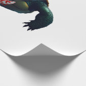 Creepy Scary Halloween Turtle T-Shirt Geschenkpapier (Ecke)