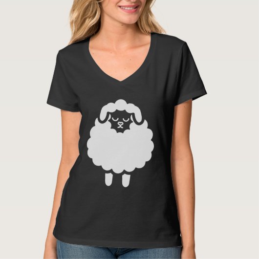 Creepy Sheep  Morning Group Sheep T-Shirt (Vorderseite)