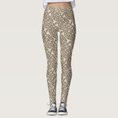 Creepy Skeleton Bones Happy Halloween Leggings (Vorderseite)