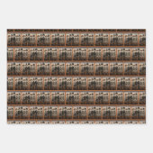 Creepy Skeleton Family Happy Halloween Geschenkpapier Set (Vorderseite)