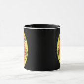 Creepy Skeleton Halloween Doodle Tasse (Zentrum)