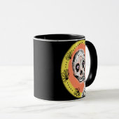 Creepy Skeleton Halloween Doodle Tasse (VorderseiteRechts)