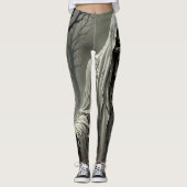 Creepy Skeleton Man Design Leggings (Vorderseite)