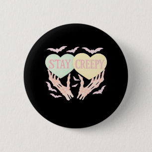 Creepy - Skelettfresser, der das Herz süß und SP h Button