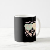 Creepy - Skelettfresser, der das Herz süß und SP h Kaffeetasse (VorderseiteRechts)