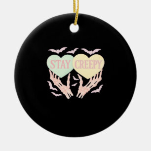 Creepy - Skelettfresser, der das Herz süß und SP h Keramik Ornament