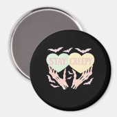 Creepy - Skelettfresser, der das Herz süß und SP h Magnet (Vorderseite/Rückseite)