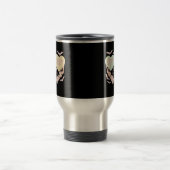 Creepy - Skelettfresser, der das Herz süß und SP h Reisebecher (Mittel)