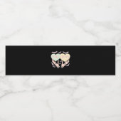 Creepy - Skelettfresser, der das Herz süß und SP h Wasserflaschenetikett (Einzelnes Label)