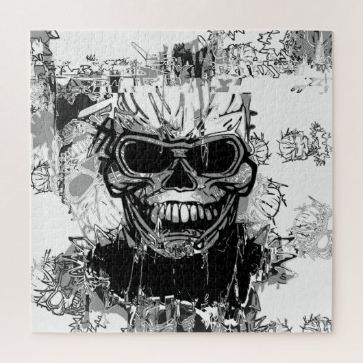 Creepy Skull Artwork Puzzle (Vertikal)