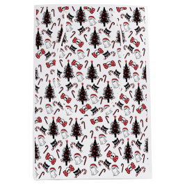 Creepy Skull Ghost und Vampire Cat Mittlere Geschenktüte