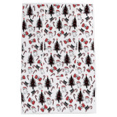 Creepy Skull Ghost und Vampire Cat Mittlere Geschenktüte (Rückseite)