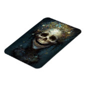 Creepy Skull Gothic Dark Fantasy Art Magnet (Linke Seite)