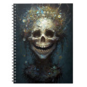 Creepy Skull Gothic Dark Fantasy Art Notebook Notizblock (Vorderseite)