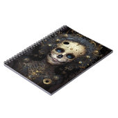 Creepy Skull Gothic Dark Fantasy Art Notizblock (Linke Seite)