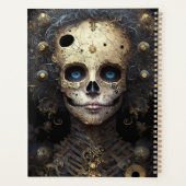 Creepy Skull Gothic Dark Fantasy Art Planer (Rückseite)