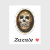 Creepy Skull Halloween Aufkleber (Blatt)