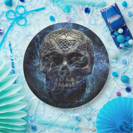 Creepy Skull Pappteller (Party)