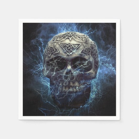Creepy Skull Serviette (Vorderseite)