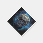 Creepy Skull Serviette (Ecke)