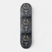 Creepy Skull Skateboard (Vorderseite)