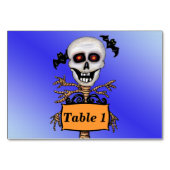 Creepy Skull Tree Vorsicht vor Signieren von Flech Tischnummer (Rückseite)