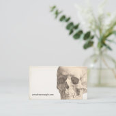 Creepy Skull Visitenkarte (Stehend Vorderseite)