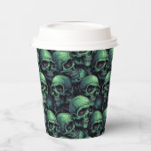 Creepy Skulls Pappbecher (Links)