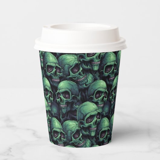 Creepy Skulls Pappbecher (Rückseite)