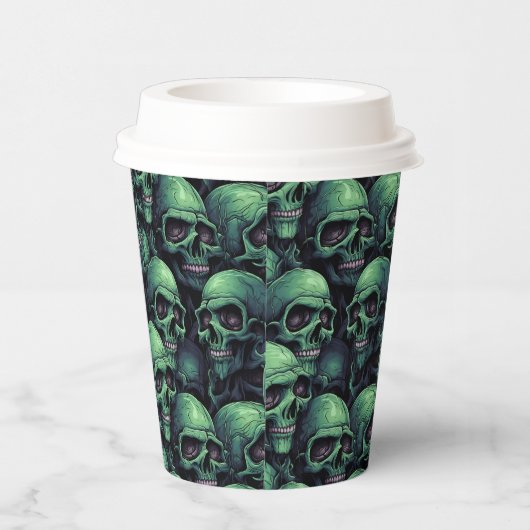 Creepy Skulls Pappbecher (Rechts)