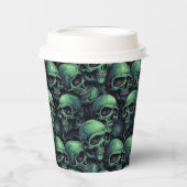 Creepy Skulls Pappbecher (Vorderseite)