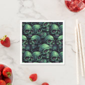 Creepy Skulls Serviette (Beispiel)