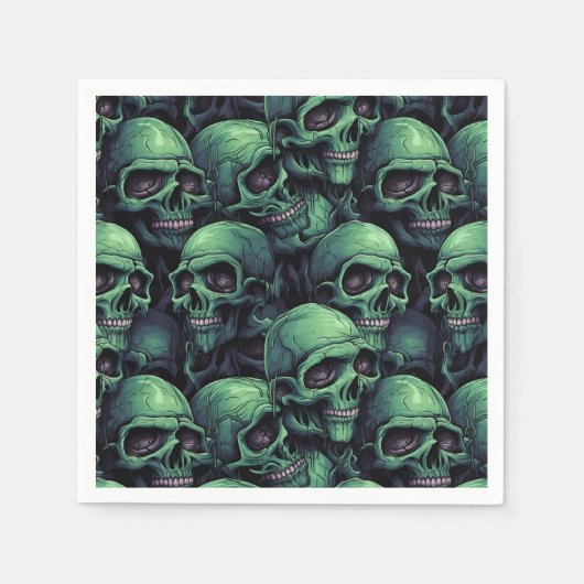 Creepy Skulls Serviette (Vorderseite)