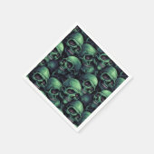Creepy Skulls Serviette (Ecke)