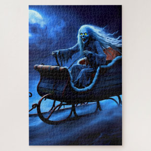 Creepy Sleigh Ghoul fliegt durch den Himmel! Puzzle