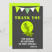 Creepy Slime Monster Geburtstag Dankeskarte (Vorne/Hinten)