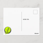 Creepy Slime Monster Geburtstag Foto Vielen Dank Postkarte (Rückseite)