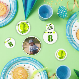 Creepy Slime Monster Green Foto Geburtstagsparty Konfetti
