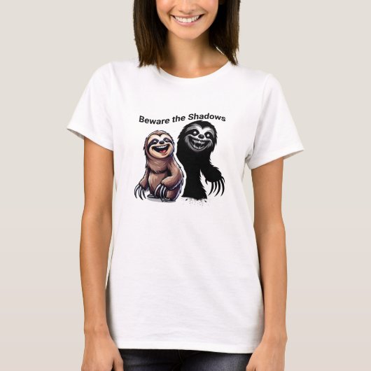Creepy Sloth Halloween T - Shirt - Niedlich und Sp (Vorderseite)