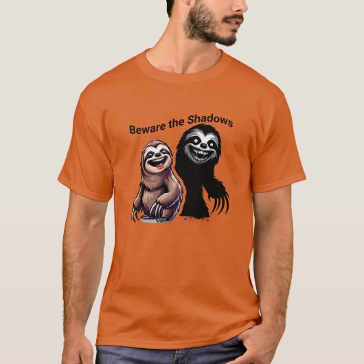 Creepy Sloth Halloween T - Shirt - Niedlich und Sp (Vorderseite)