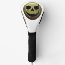 Creepy Smiley Skull Driver Cover