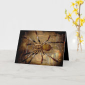 Creepy Spider Geburtstag Karte (Gelbe Blume)